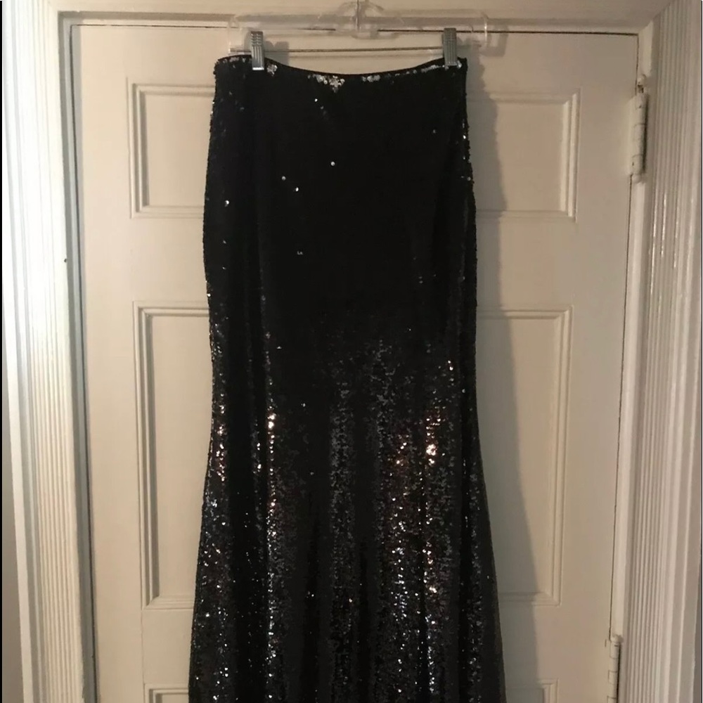 Royal Sequin Maxi Dress Skirt